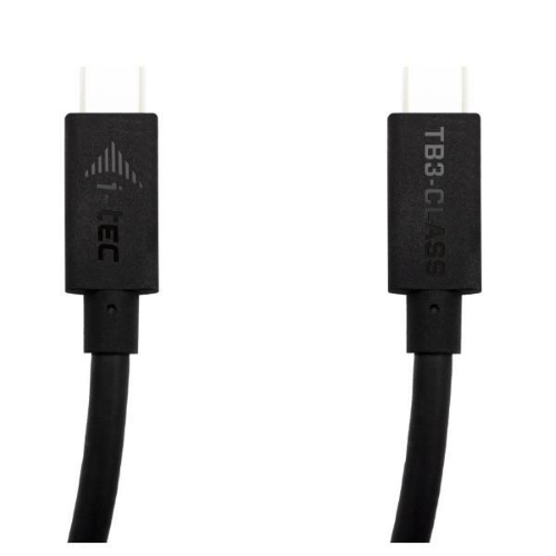 i-Tec - Cavo Thunderbolt - USB-C (M) a USB-C (M) - USB 3.1 Gen 1 / Thunderbolt 3 - 1.5 m - supporto 4K, supporto 8K, Alimentazione USB (100 W)